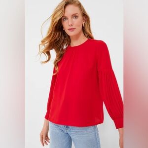 NWT Tuckernuck Crimson Tara Blouse XXL—flattering and elegant